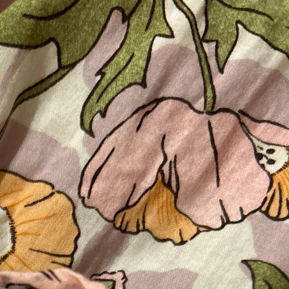 J. Crew Liberty Butterfield Poppy Fabric SZL Pink Floral Dress Coquette Cottage - Picture 11 of 12